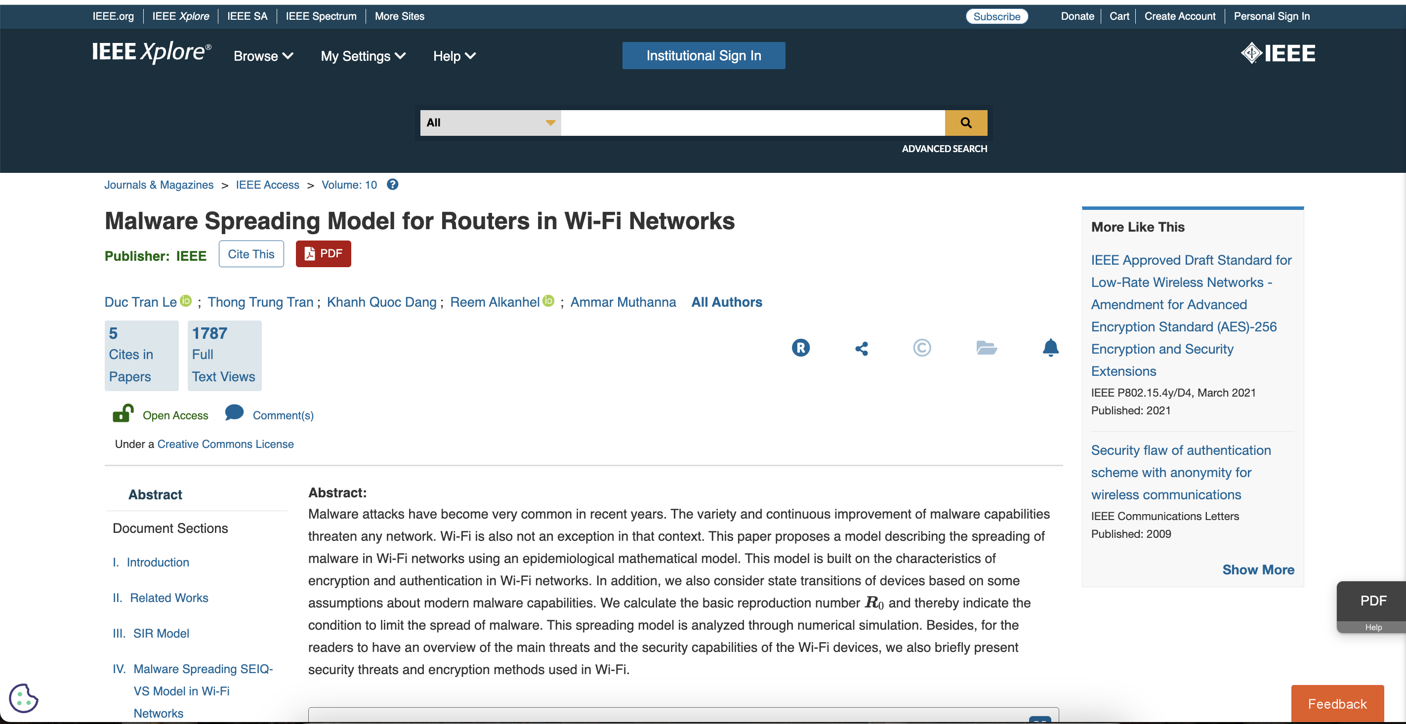 Malware Spreading Model for Routers in Wi-Fi Networks