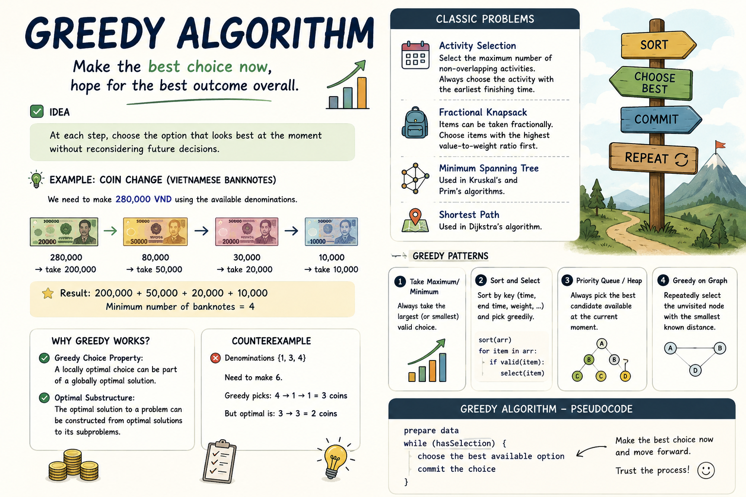 Greedy Algorithm: Recognizing the Pattern Behind the Solution